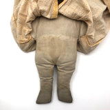 Super Sweet Antique Ragdoll with Embroidered Face and Yellow Dress