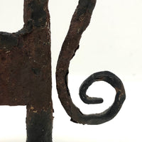 Arts & Crafts Era Hand-forged Iron Horse Boot Scraper