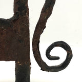 Arts & Crafts Era Hand-forged Iron Horse Boot Scraper