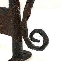 Arts & Crafts Era Hand-forged Iron Horse Boot Scraper