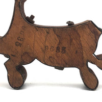 Headless Dog Old Industrial Die-Cut Toy Mold