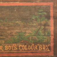 Wonderful "Our Boys Colour Box" Unused 19th C Watercolor Color Set