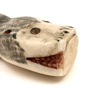 Amazing Alaskan Inuit Scrimshawed Creature with Tiny Legs (and Some Losses)