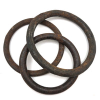 Trio of Forged Iron/Steel Rings