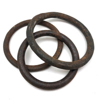 Trio of Forged Iron/Steel Rings
