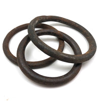 Trio of Forged Iron/Steel Rings