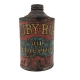Ruby Rub Oil Metal Polish Can, Early 20th C.