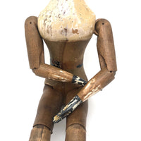 SOLD Rare and Wonderful 1873-4 Joel Ellis Jointed Doll with Lead Hands and Feet