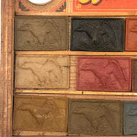 Wonderful "Our Boys Colour Box" Unused 19th C Watercolor Color Set