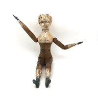 SOLD Rare and Wonderful 1873-4 Joel Ellis Jointed Doll with Lead Hands and Feet