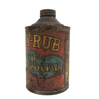 Ruby Rub Oil Metal Polish Can, Early 20th C.