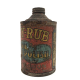 Ruby Rub Oil Metal Polish Can, Early 20th C.