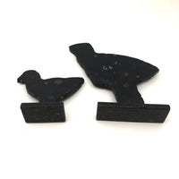 Pair of Birds Vintage Carnival Shooting Targets