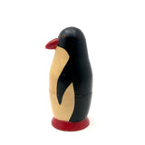 Sweet Vintage Wooden Nesting Penguin Set - Mother + 2 Babies