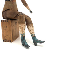 SOLD Rare and Wonderful 1873-4 Joel Ellis Jointed Doll with Lead Hands and Feet