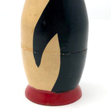 Sweet Vintage Wooden Nesting Penguin Set - Mother + 2 Babies