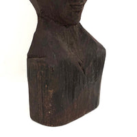 Enigmatic Carved Folk Art Bust
