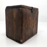 Beautifully Worn Primitive Wooden Kitchen Box with Latched Lid