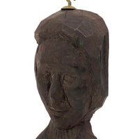 Enigmatic Carved Folk Art Bust