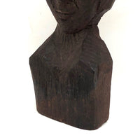 Enigmatic Carved Folk Art Bust