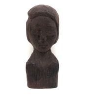 Enigmatic Carved Folk Art Bust