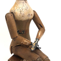 SOLD Rare and Wonderful 1873-4 Joel Ellis Jointed Doll with Lead Hands and Feet