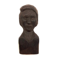 Enigmatic Carved Folk Art Bust