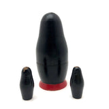 Sweet Vintage Wooden Nesting Penguin Set - Mother + 2 Babies