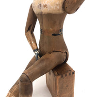 SOLD Rare and Wonderful 1873-4 Joel Ellis Jointed Doll with Lead Hands and Feet