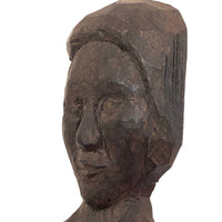 Enigmatic Carved Folk Art Bust