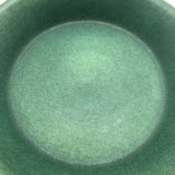 Bennington Potters Vintage Matte Green Shallow Bowl / Pie Pan