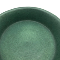 Bennington Potters Vintage Matte Green Shallow Bowl / Pie Pan