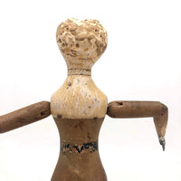 SOLD Rare and Wonderful 1873-4 Joel Ellis Jointed Doll with Lead Hands and Feet