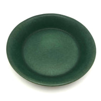 Bennington Potters Vintage Matte Green Shallow Bowl / Pie Pan