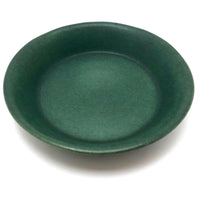 Bennington Potters Vintage Matte Green Shallow Bowl / Pie Pan
