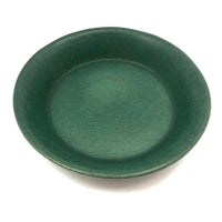 Bennington Potters Vintage Matte Green Shallow Bowl / Pie Pan