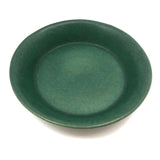 Bennington Potters Vintage Matte Green Shallow Bowl / Pie Pan