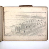 Elton.S. Durkee 1884 Sketchbook Featuring Oregon Estates