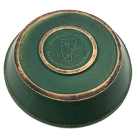 Bennington Potters Vintage Matte Green Shallow Bowl / Pie Pan