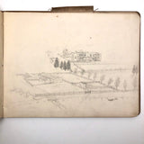 Elton.S. Durkee 1884 Sketchbook Featuring Oregon Estates