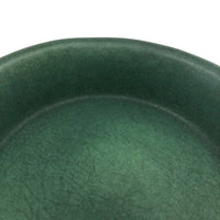 Bennington Potters Vintage Matte Green Shallow Bowl / Pie Pan