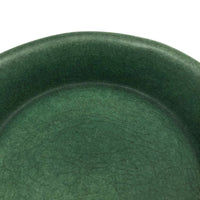Bennington Potters Vintage Matte Green Shallow Bowl / Pie Pan
