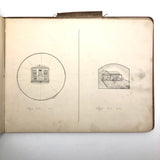 Elton.S. Durkee 1884 Sketchbook Featuring Oregon Estates
