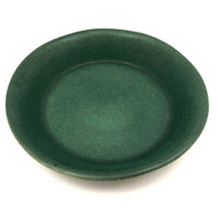 Bennington Potters Vintage Matte Green Shallow Bowl / Pie Pan