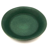 Bennington Potters Vintage Matte Green Shallow Bowl / Pie Pan