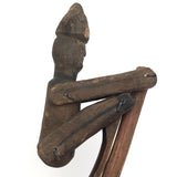 19th C. Carved and Jointed Folk Art Climbing Man Toy