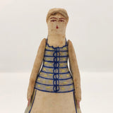 Handmade Papier Mache Russian Folk Doll in Lithuanian Costume