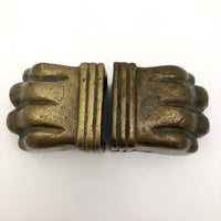 Heavy Brass Lion Claws (Great Bookends!) - A Pair