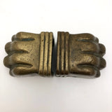 Heavy Brass Lion Claws (Great Bookends!) - A Pair