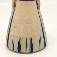 Handmade Papier Mache Russian Folk Doll in Lithuanian Costume